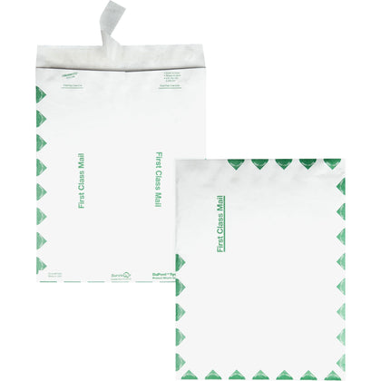 Survivor® 6x9 Tyvek First Class Mailers - Self-Seal Closure - White - 100/Box