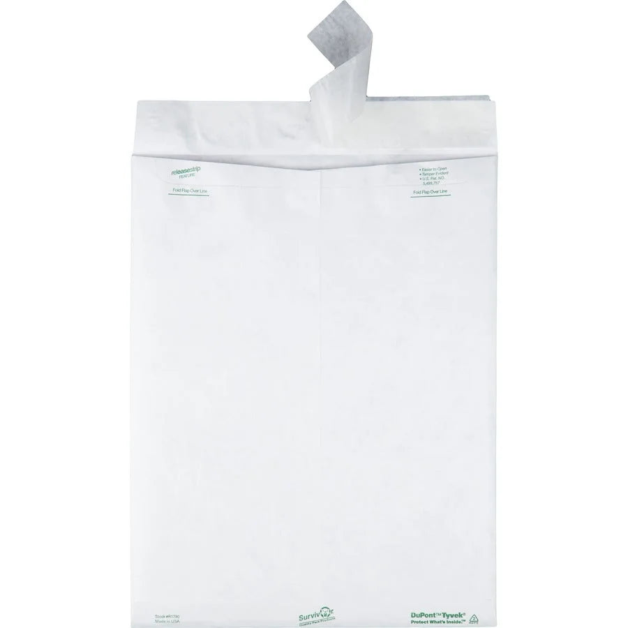 Survivor® Tyvek Catalog Mailers - Durable 12x15-1/2 Peel & Seal - White - 100/Box