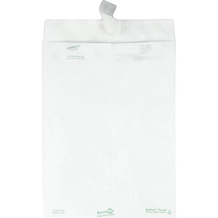 Survivor® Tyvek Catalog Mailers - Self-Sealing Closure - 9x12 - White - 100/Box