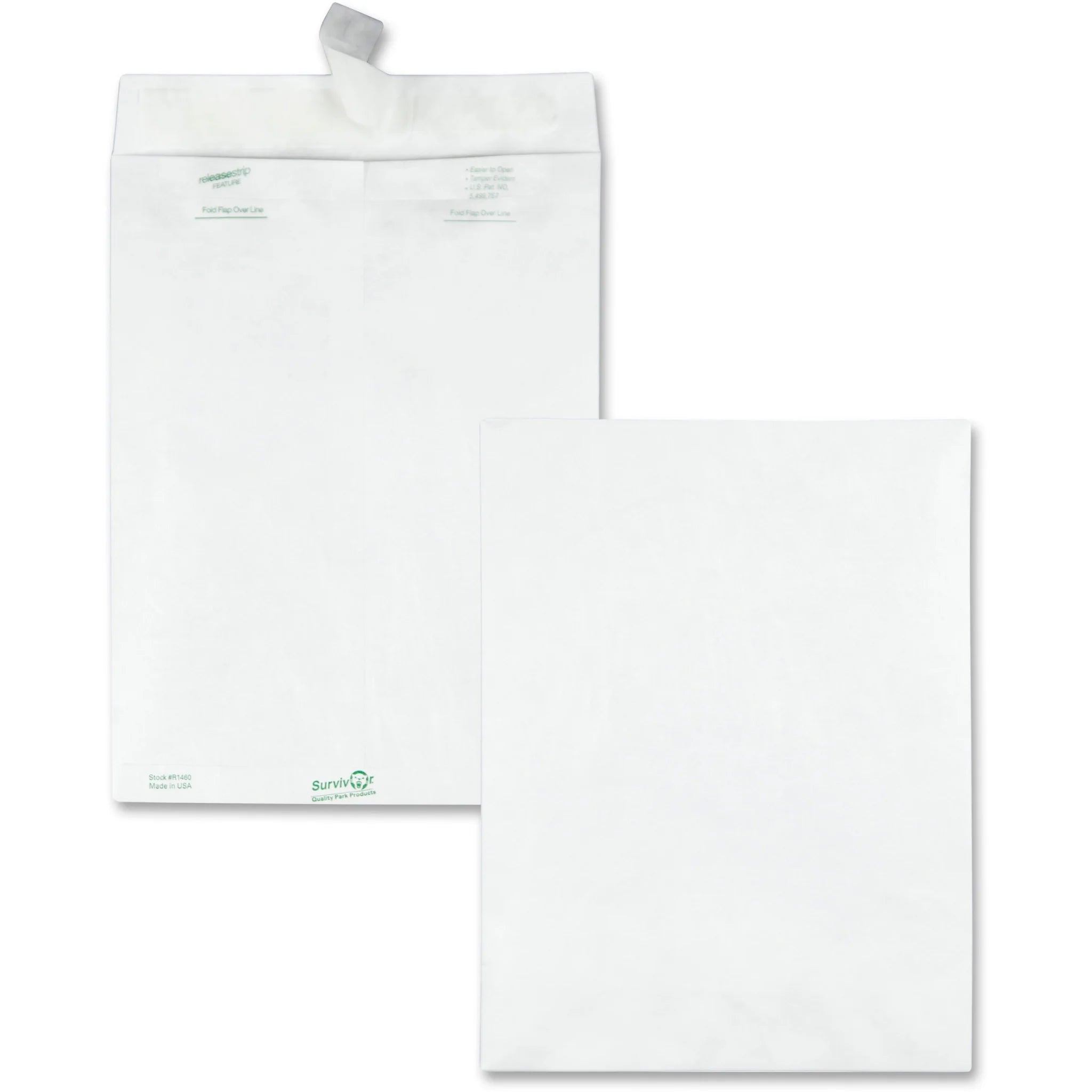 Survivor® Tyvek Catalog Mailers - Self-Sealing Closure - 9x12 - White - 100/Box