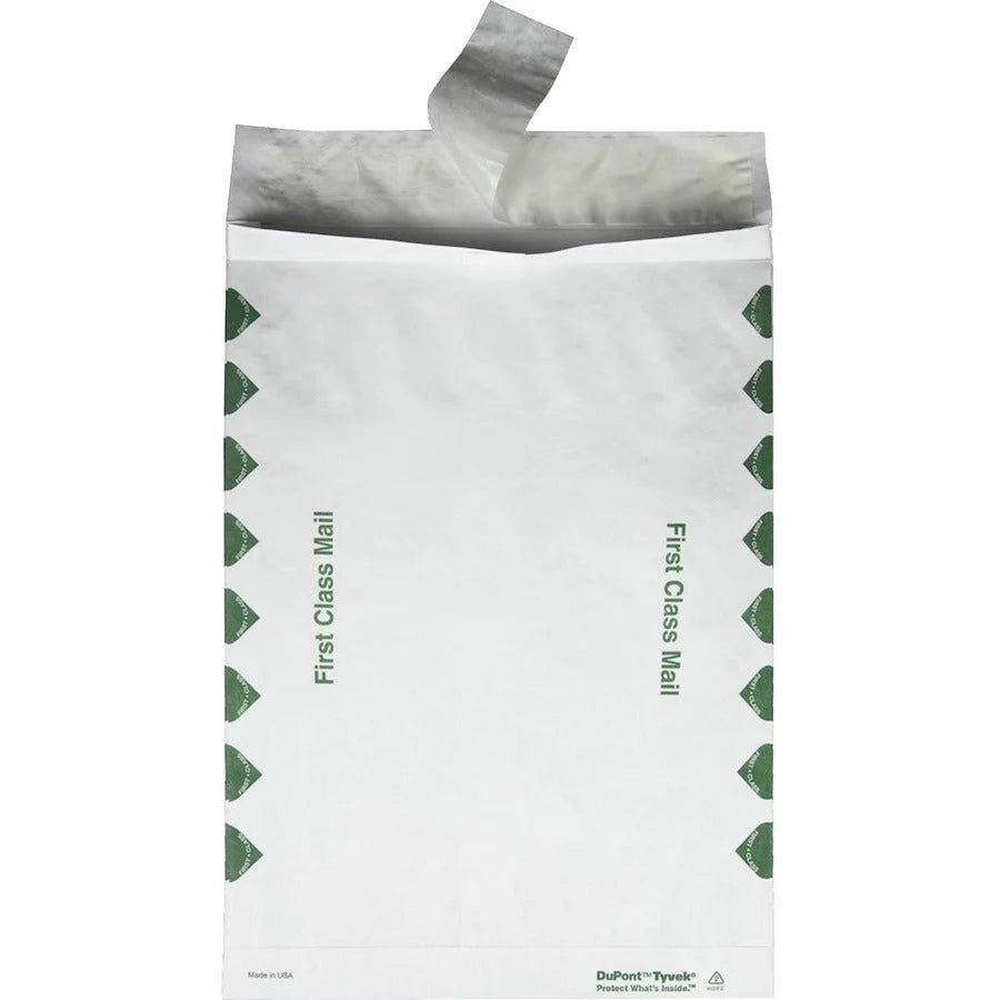 Survivor® Tyvek Expansion Envelopes - First Class Mail - 10x13x1.5 - White - 100/Carton - Specialty