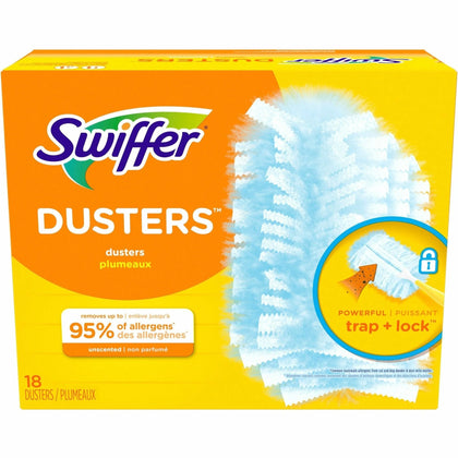 Swiffer Dusters Cleaner Refills - Fiber - 18/Box - Efficient Dusting