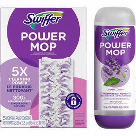 Swiffer PowerMop Refill Pack - Purple - Convenient Cleaning - Mops & Refills
