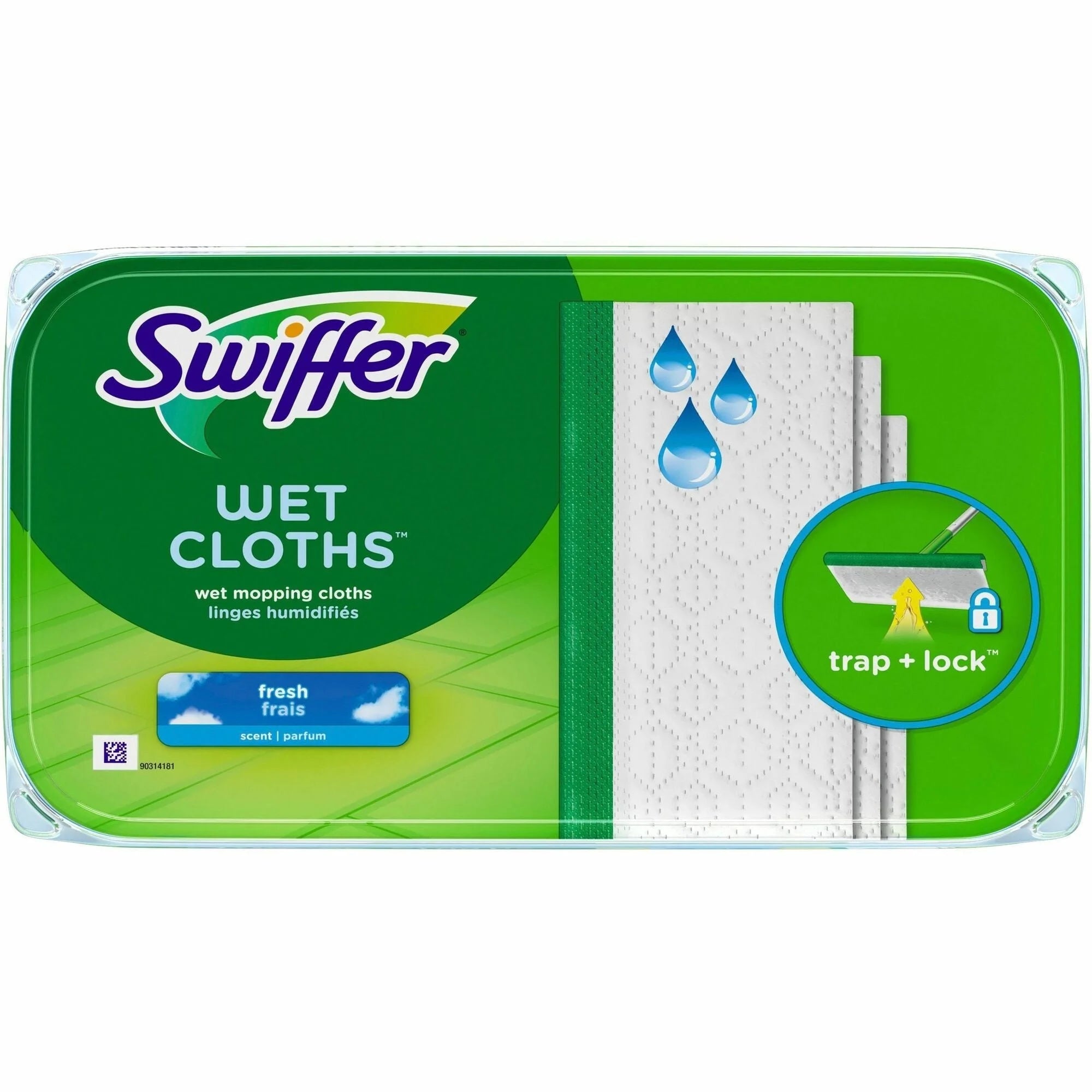 Swiffer Sweeper Wet Mop Refills - 10’’ Cloth White - 12 Pack - Brooms & Sweepers