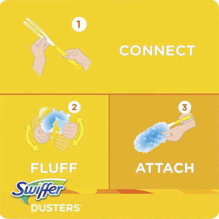 Swiffer Unscented Dusters Refills: Fiber Cleaning - 10/Box