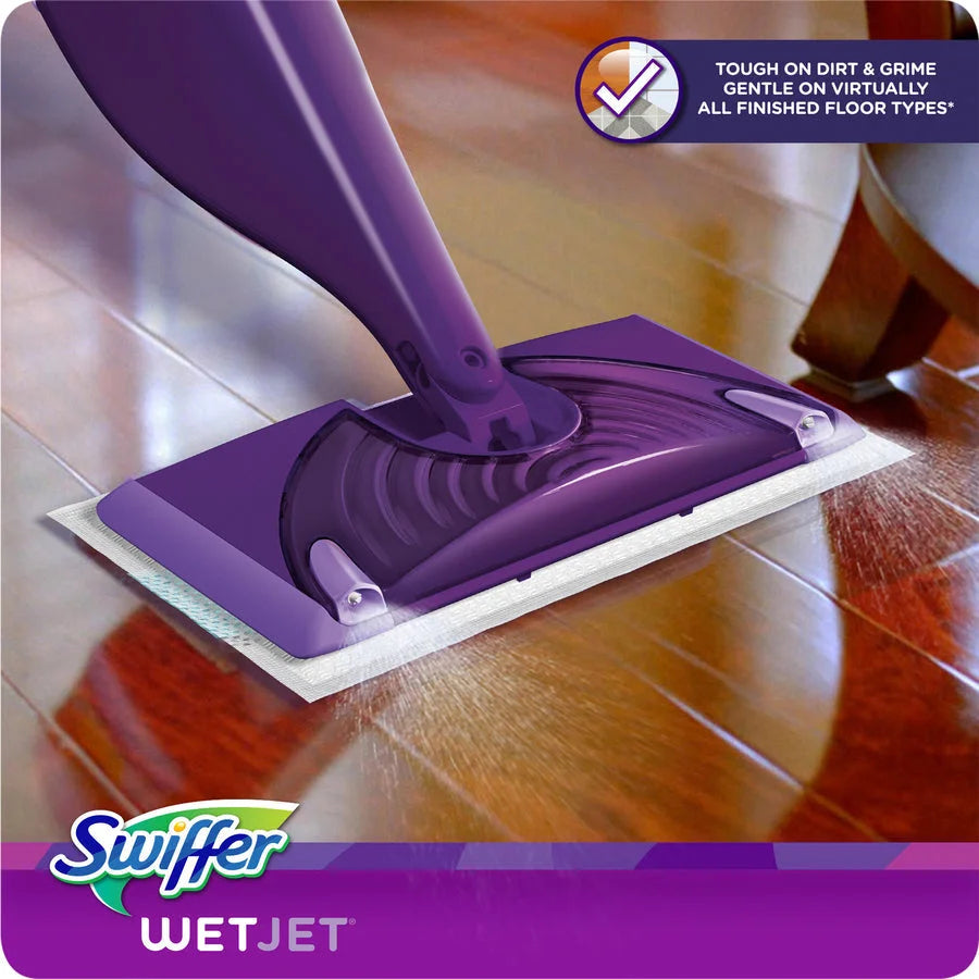 Swiffer WetJet Mopping Kit: Reinforced Swivel Head - Purple - Mops & Refills