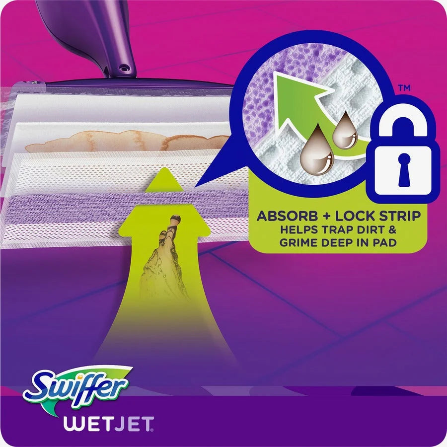 Swiffer WetJet Mopping Pad Refill: Cotton Green Pads - 24/Box - Mops & Refills