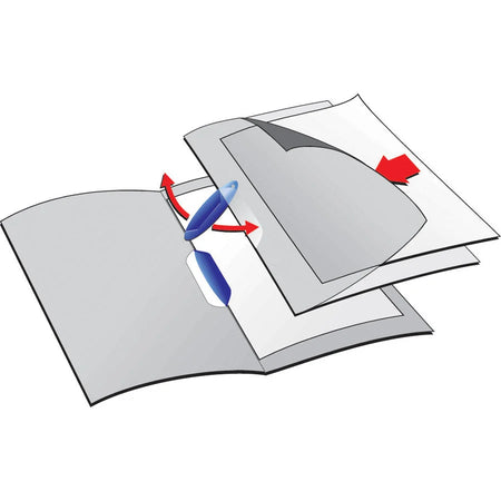 SWINGCLIP Letter Report Cover: Clear Polypropylene 30 Sheets Capacity - Covers