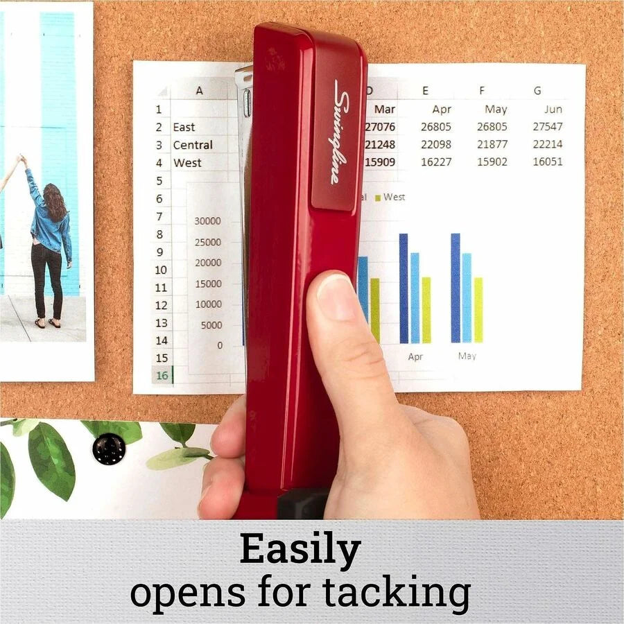 Swingline 747 Classic Stapler - Lipstick Red - Metal Body - 20 Sheet Capacity - Staplers