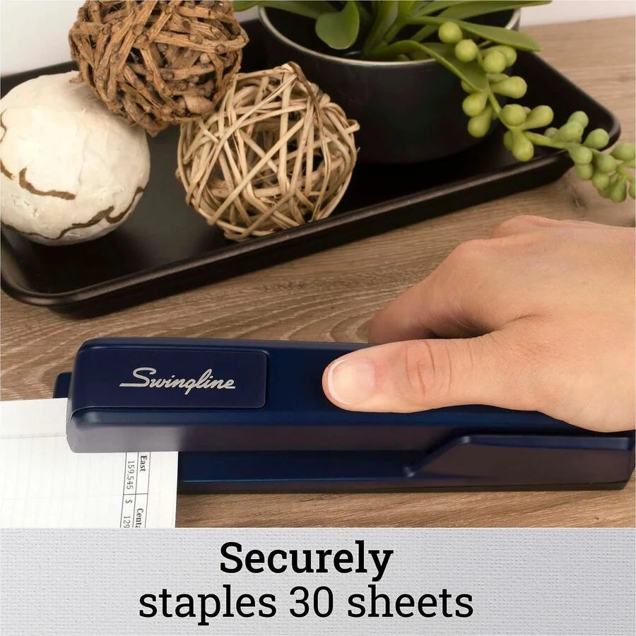 Swingline 747 Classic Stapler - Royal Blue - Metal Die-cast - Staples 20 Sheets - Holds 210 - Staplers