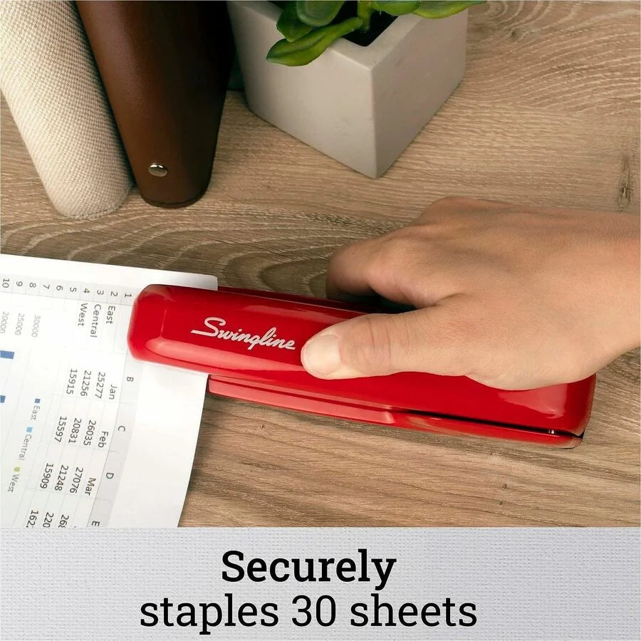 Swingline 747 Rio Red Stapler - Staples 25 Sheets - Holds 210 - Staplers