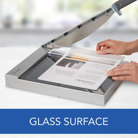 Swingline ClassicCut Glass Trimmer: 15-Sheet Capacity 12’’ Length Safety Latch - Paper Trimmers & Accessories
