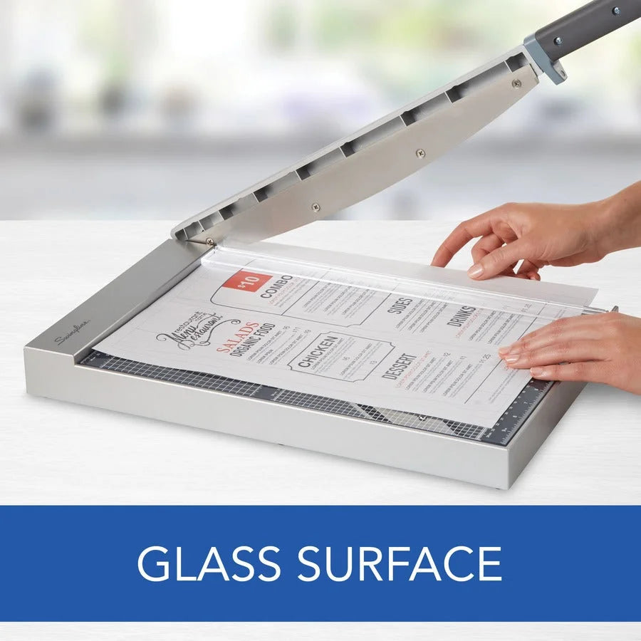 Swingline ClassicCut Glass Trimmer: 15-Sheet Capacity 15’’ Length Safety Latch - Paper Trimmers & Accessories