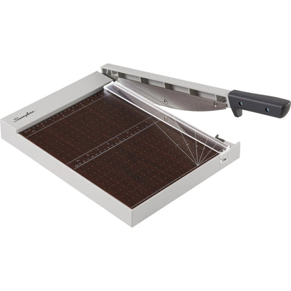 Swingline ClassicCut Wood Trimmer - 10 Sheet Capacity - 12’’ Length - Gray - Paper Trimmers & Accessories