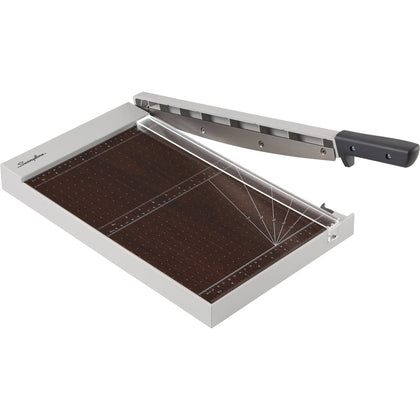 Swingline ClassicCut Wood Trimmer - 10 Sheet Capacity - 15’’ Length - Gray - Paper Trimmers & Accessories