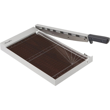 Swingline ClassicCut Wood Trimmer - 10 Sheet Capacity - 15’’ Length - Gray - Paper Trimmers & Accessories