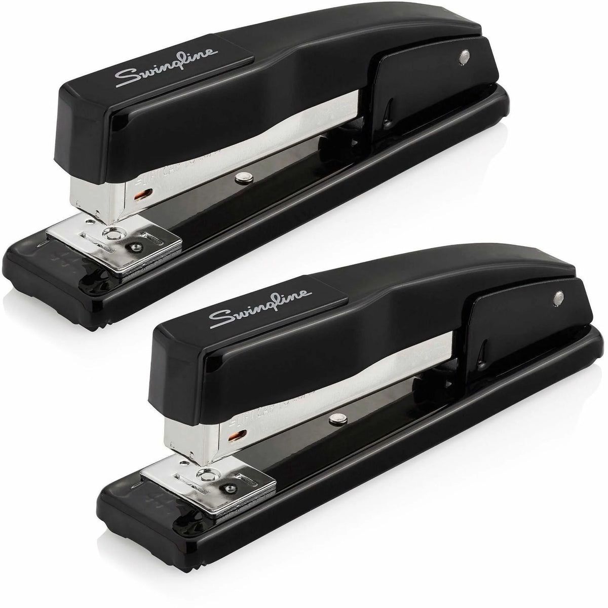 Swingline Commercial Desk Stapler: Staples 20 Sheets Holds 210 - Black Metal - 2 Pack - Staplers