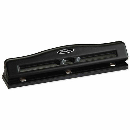 Swingline Commercial Desktop Punch: 3 Punch Heads 11 Sheet Capacity - Paper Punches