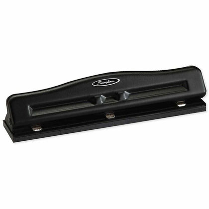 Swingline Commercial Desktop Punch: 3 Punch Heads 11 Sheet Capacity - Paper Punches