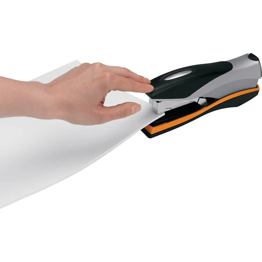 Swingline Optima 40 Desk Stapler - Staples Sheets - Front Loading - Silver & Black - Staplers