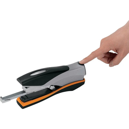 Swingline Optima 40 Desk Stapler - Staples Sheets - Front Loading - Silver & Black - Staplers