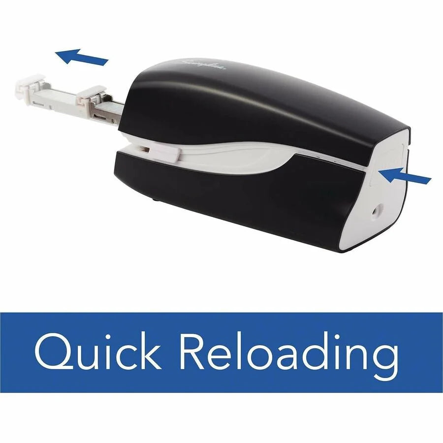 Swingline Portable Electric Stapler: Staples 20 Sheets - Holds 210 - Full Strip - 0.25’’ - Black - Staplers