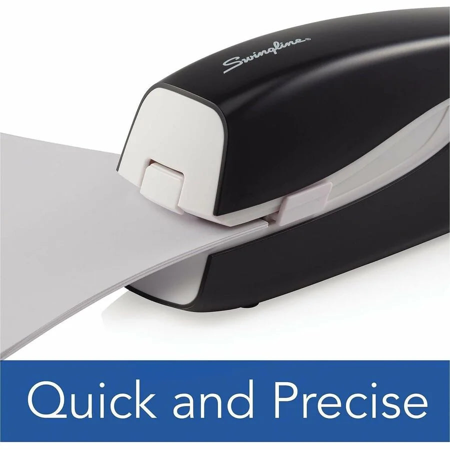 Swingline Portable Electric Stapler: Staples 20 Sheets - Holds 210 - Full Strip - 0.25’’ - Black - Staplers