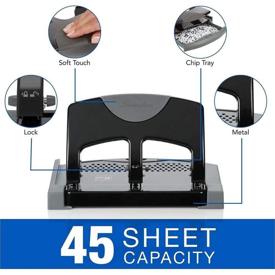 Swingline SmartTouch 3-Hole Punch - Alternate-Image1