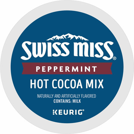 Swiss Miss® K-Cup Peppermint Hot Cocoa - 22 / Box - Chocolate/Cocoa