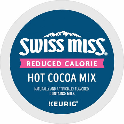 Swiss Miss® Reduced Calorie Hot Cocoa K-Cups - 22/Box - Chocolate/Cocoa