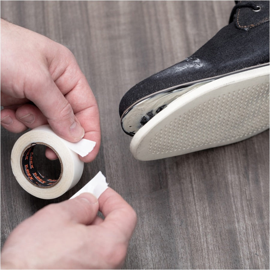 T-REX Double Sided Super Glue Tape - 15 ft Length x 0.75’’ Width - White - Acrylic - 1 Each - Double-Sided
