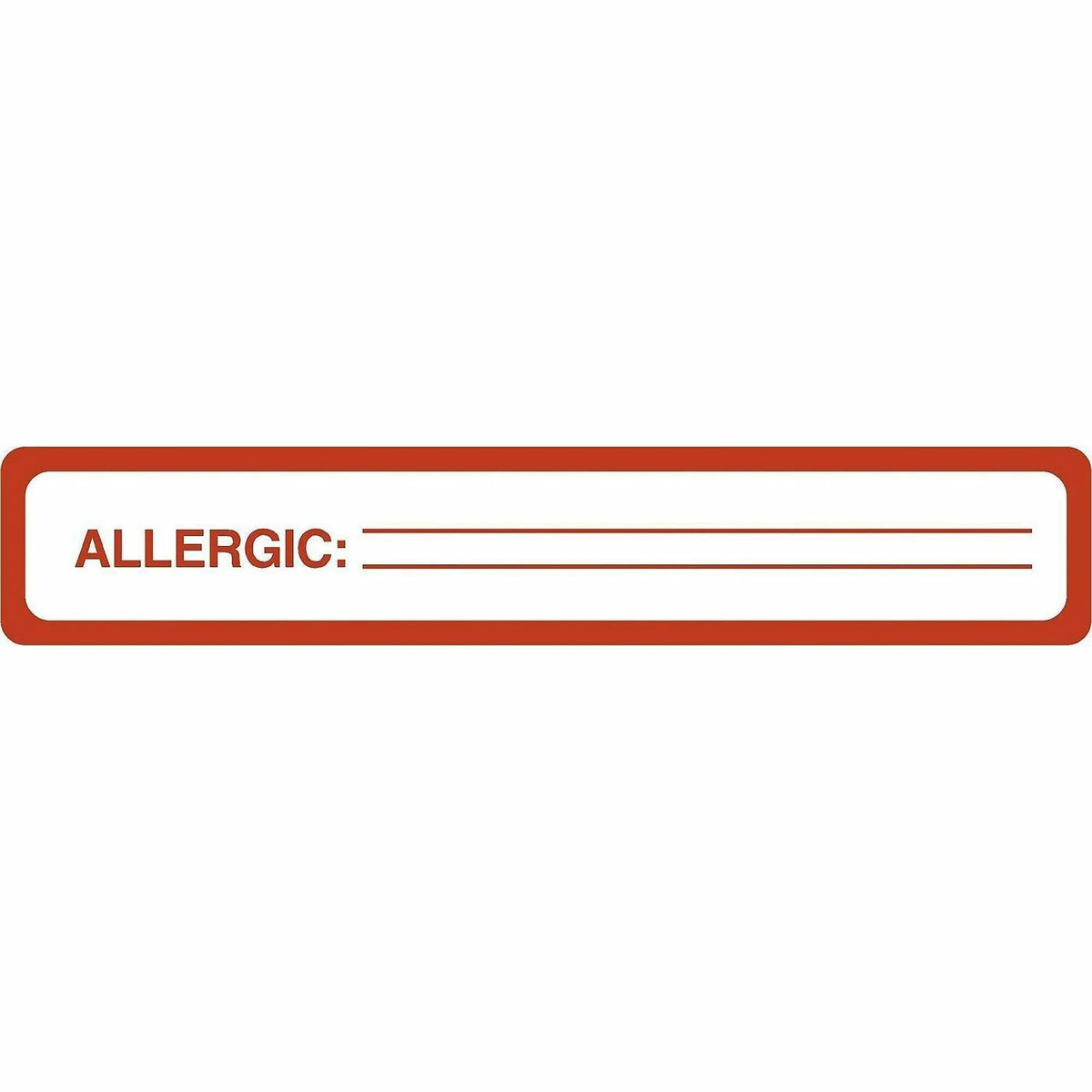 Tabbies ALLERGIC Allergy Message Labels - Black - 175 / Roll - Medical