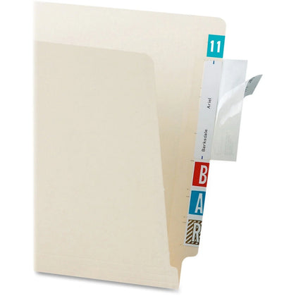 Tabbies File Folder Label Protectors: Clear 3.5’’ x 2’’ 100/Pack - Filing Labels