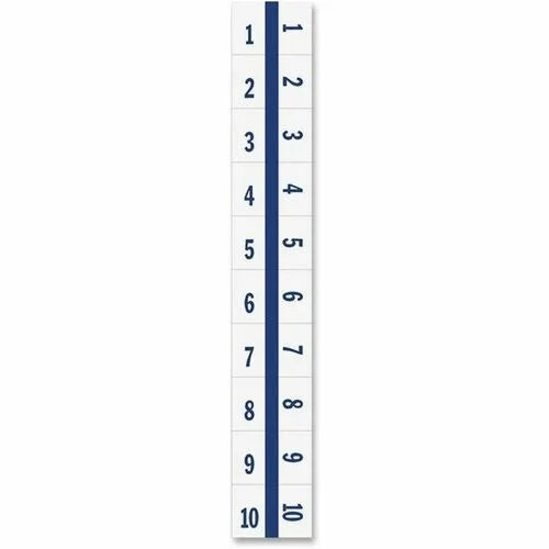 Tabbies Legal Index Divider Tabs - 10 Printed Digit - White Paper - 100/Pack