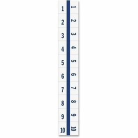 Tabbies Legal Index Divider Tabs - 10 Printed Digit - White Paper - 100/Pack