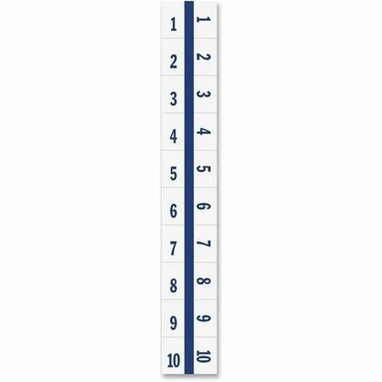 Tabbies Legal Index Divider Tabs - 10 Printed Digit - White Paper - 100/Pack