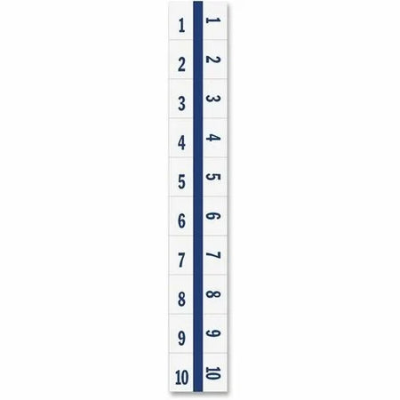 Tabbies Legal Index Divider Tabs - 10 Printed Digit - White Paper - 100/Pack