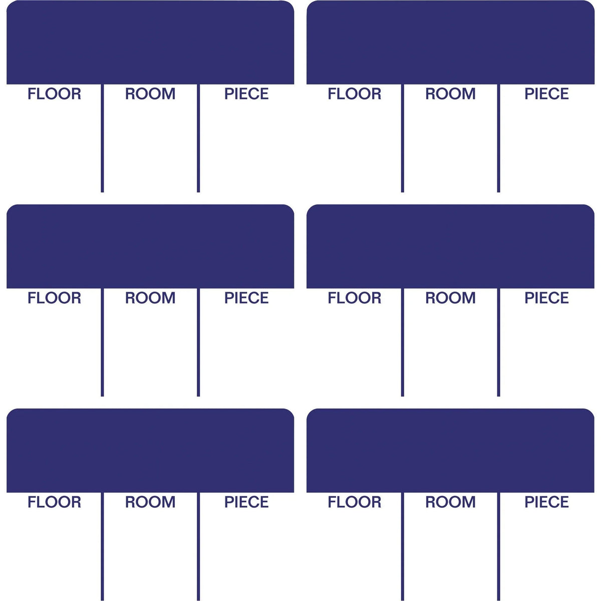 Tabbies Moving Labels: Removable Adhesive Blue - 86 Labels - Multipurpose & ID