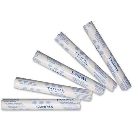 Tampax Tampons: Individually Wrapped Flushable - 500/Carton - Personal Hygiene Supplies