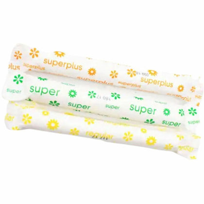 Tampon Tribe Organic Super Tampons - Hypoallergenic & Chlorine-free - 500/Carton - Feminine Hygiene Products