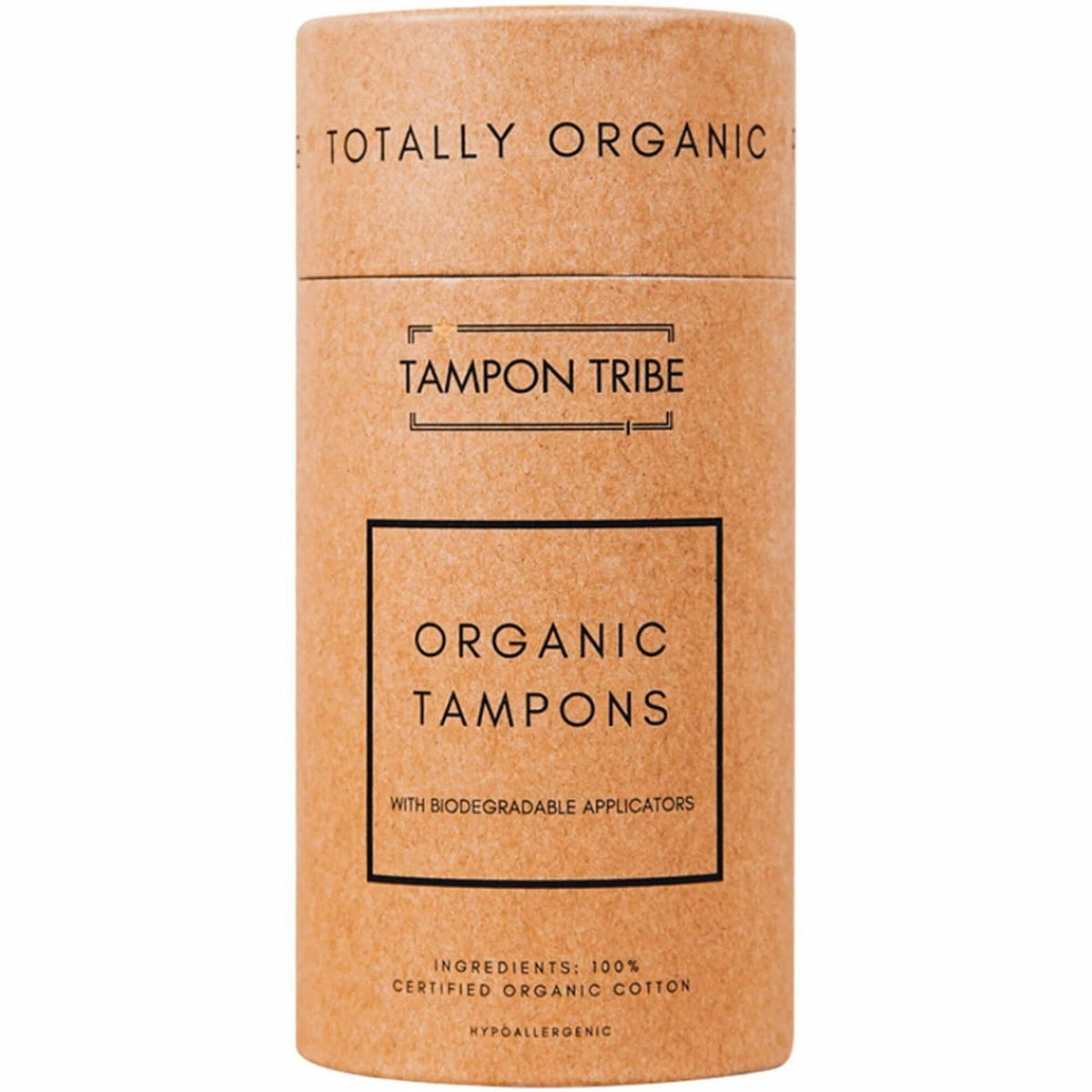 Tampon Tribe Tubes: Natural Brown Paper 6/Carton - Feminine Hygiene Products