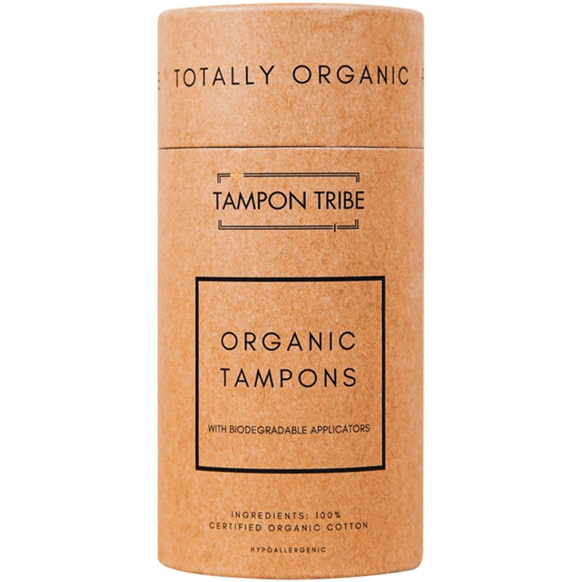 Tampon Tribe Tubes: Natural Brown Paper 6/Carton - Feminine Hygiene Products
