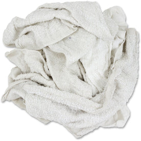 TASKBrand Economy Terry Rags 25 lb. Carton - Kitchen Janitorial General Purpose - Sponges Cleaning Pads & Wipers