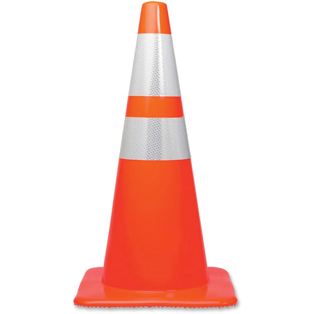 Tatco 28’’ Traffic Cone: Stackable Sturdy Design - Safety Signs