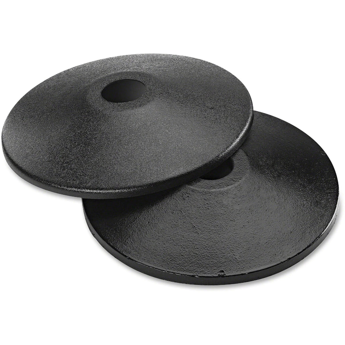 Tatco Adjusta-Tape Stanchions: Black Cast Iron - 2/Box - Crowd Control