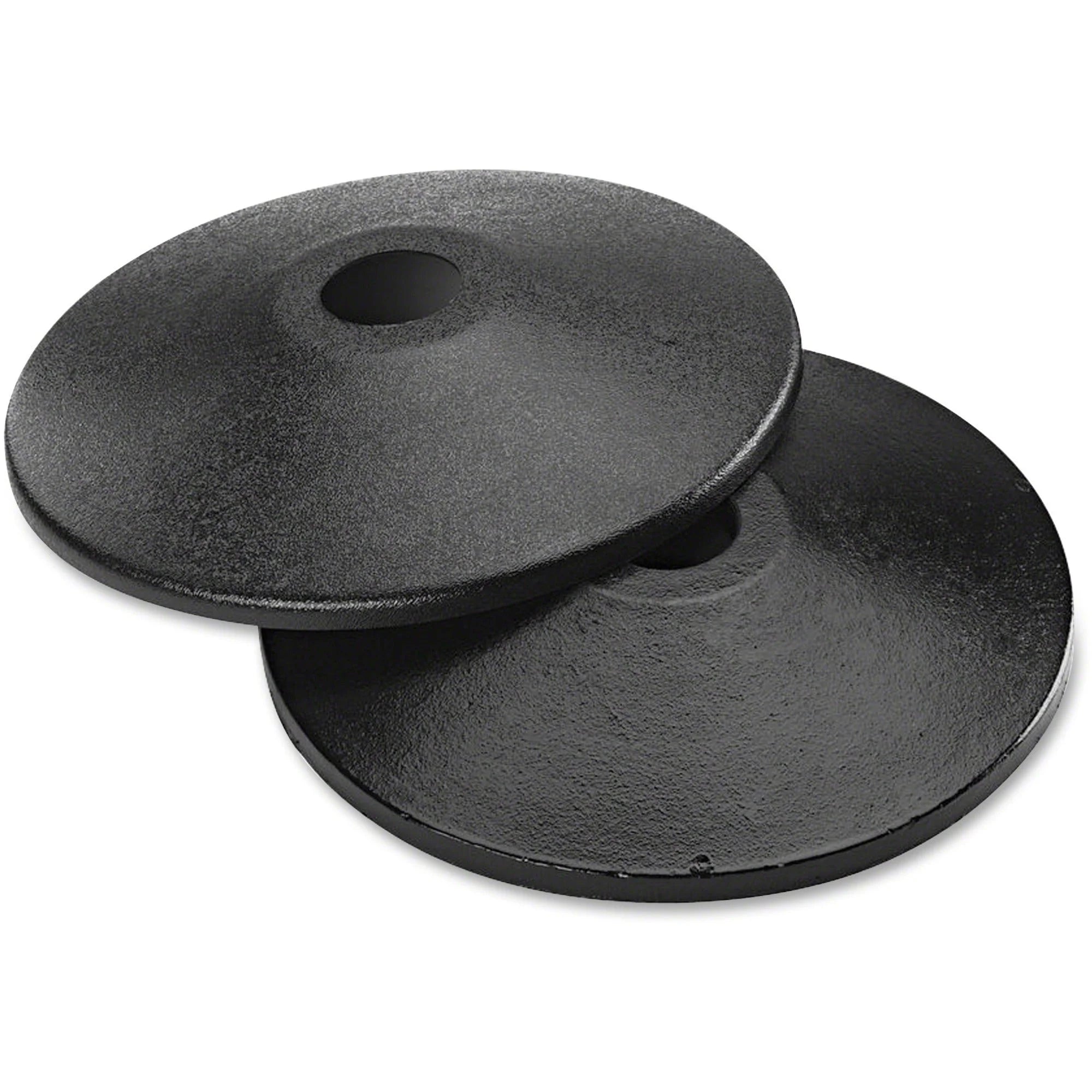 Tatco Adjusta-Tape Stanchions: Black Cast Iron - 2/Box - Crowd Control