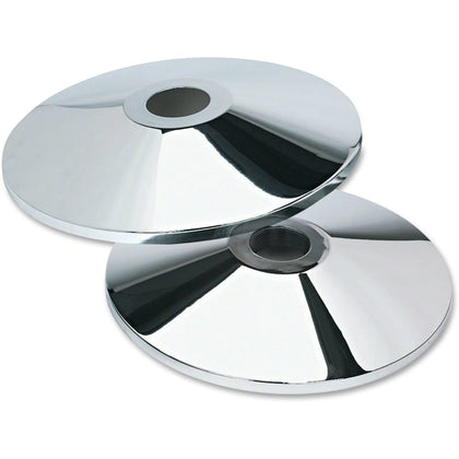 Tatco Adjusta-Tape Stanchions - Chrome Cast Iron - 2/Box - Crowd Control