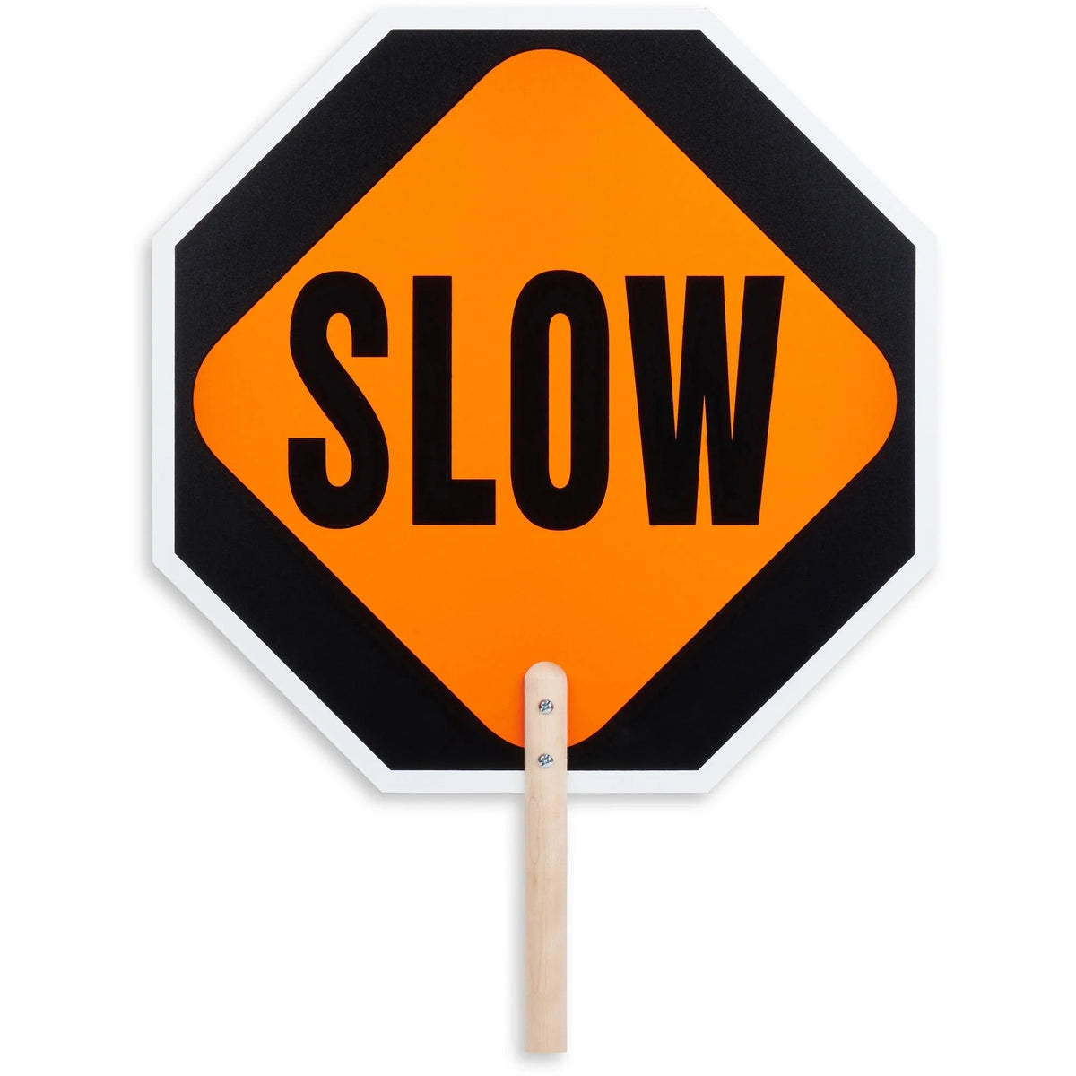 Tatco Handheld STOP/SLOW Sign - Double Sided Weatherproof - Multicolor - Signs & Nameplates