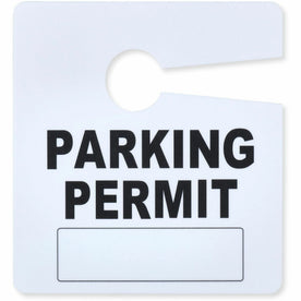 Tatco Hanging Information Signs - 2.8’’ x 3’’ - Write-on Wipe-off - White - 50/Pack - & Nameplates