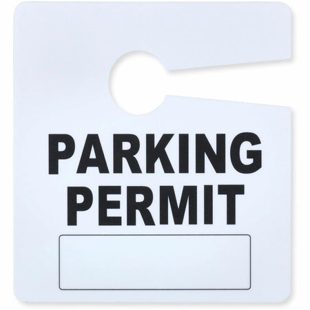 Tatco Hanging Information Signs - 2.8’’ x 3’’ - Write-on Wipe-off - White - 50/Pack - & Nameplates